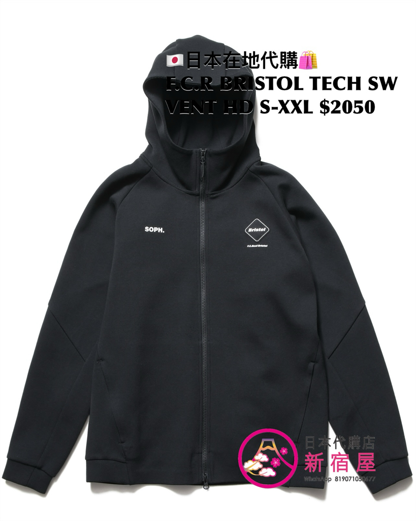 F.C.REAL BRISTOL TECH SWEAT VENTILATION HOODIE/ JACKET/ PULLOVER HOODIE/ CREWNECK TOP/ BLAZER/ JOGGER PANTS/ PANTS