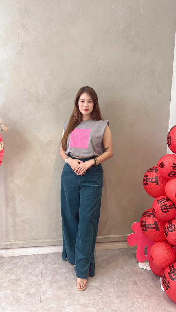 CB2655 CASUAL SHORTENED SHIRT TOP