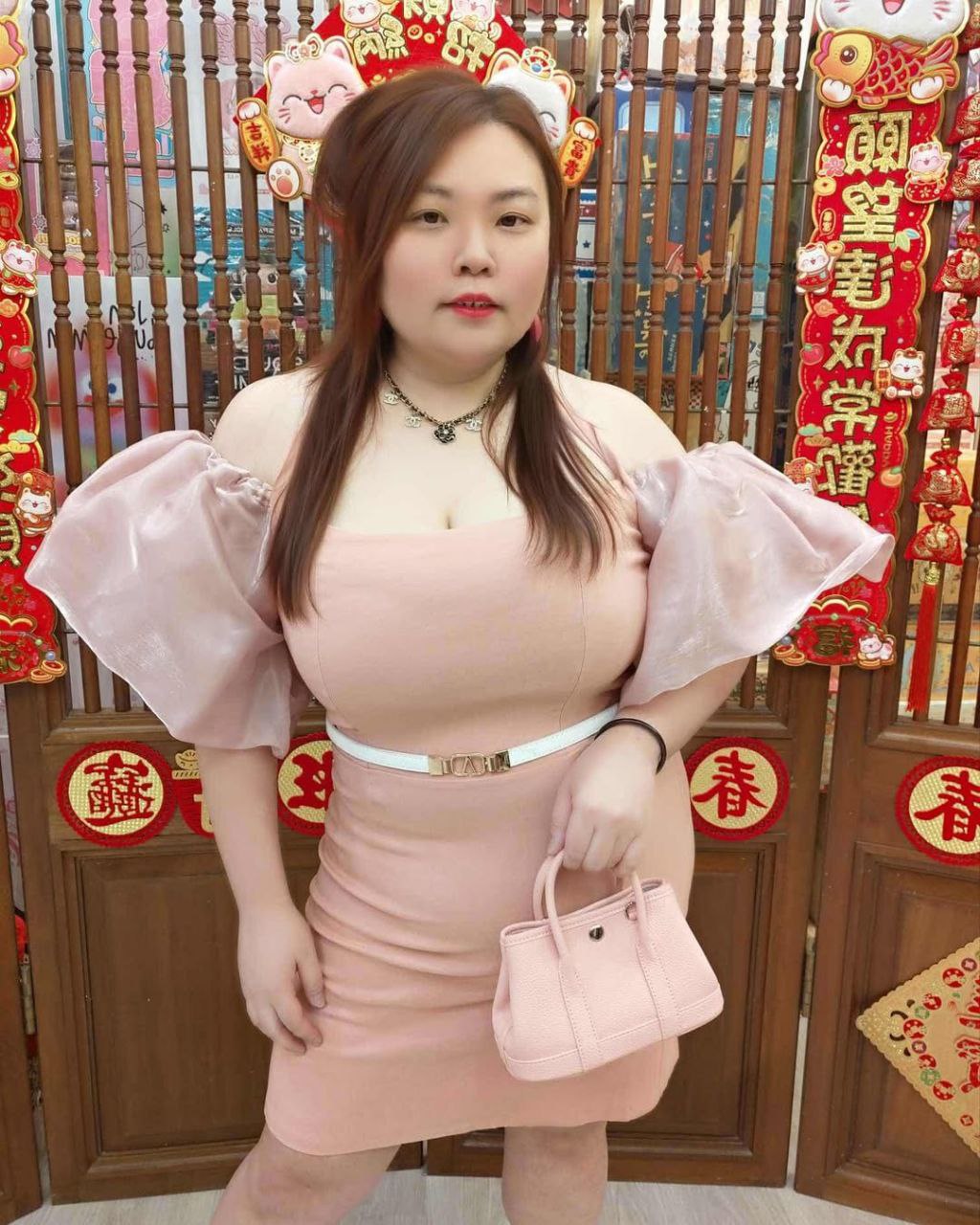 TT809 大波浪袖修身礼服