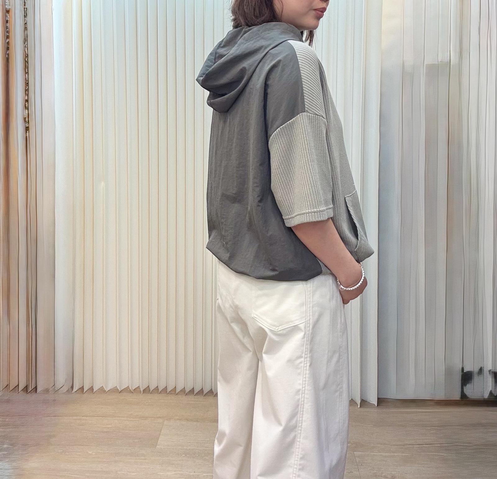 韓國連帽拼布衫 M566 04no09240