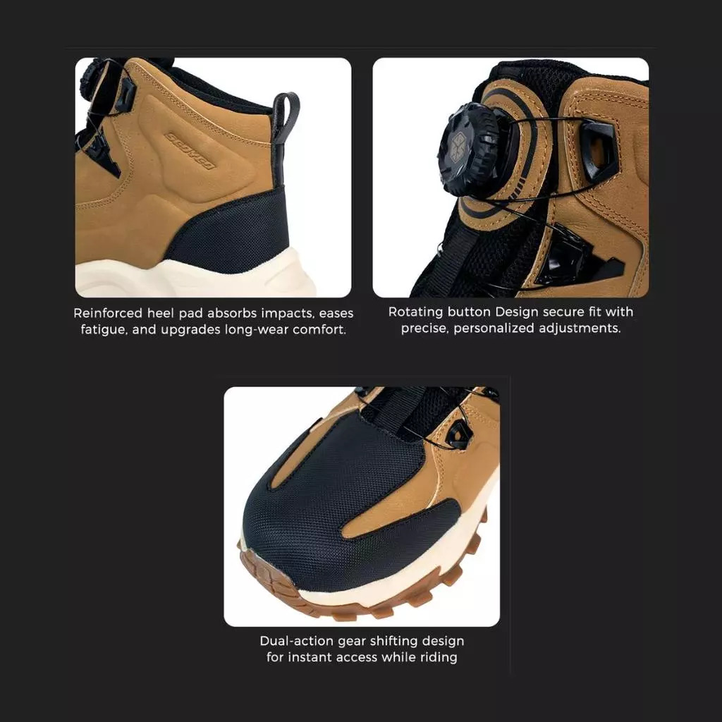SCOYCO MT106 Motorcycle Riding Shoes | All Season | Protective Biker Shoes