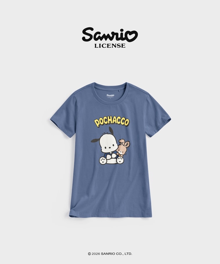 💚預訂 台灣直送💚PC狗印花成人女裝親子款純棉短袖T恤