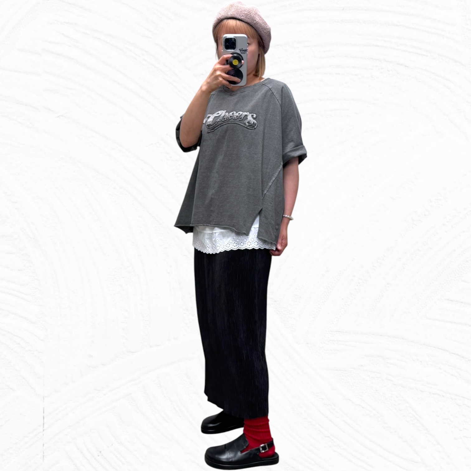 221282 “Cheers”腳開叉Tee