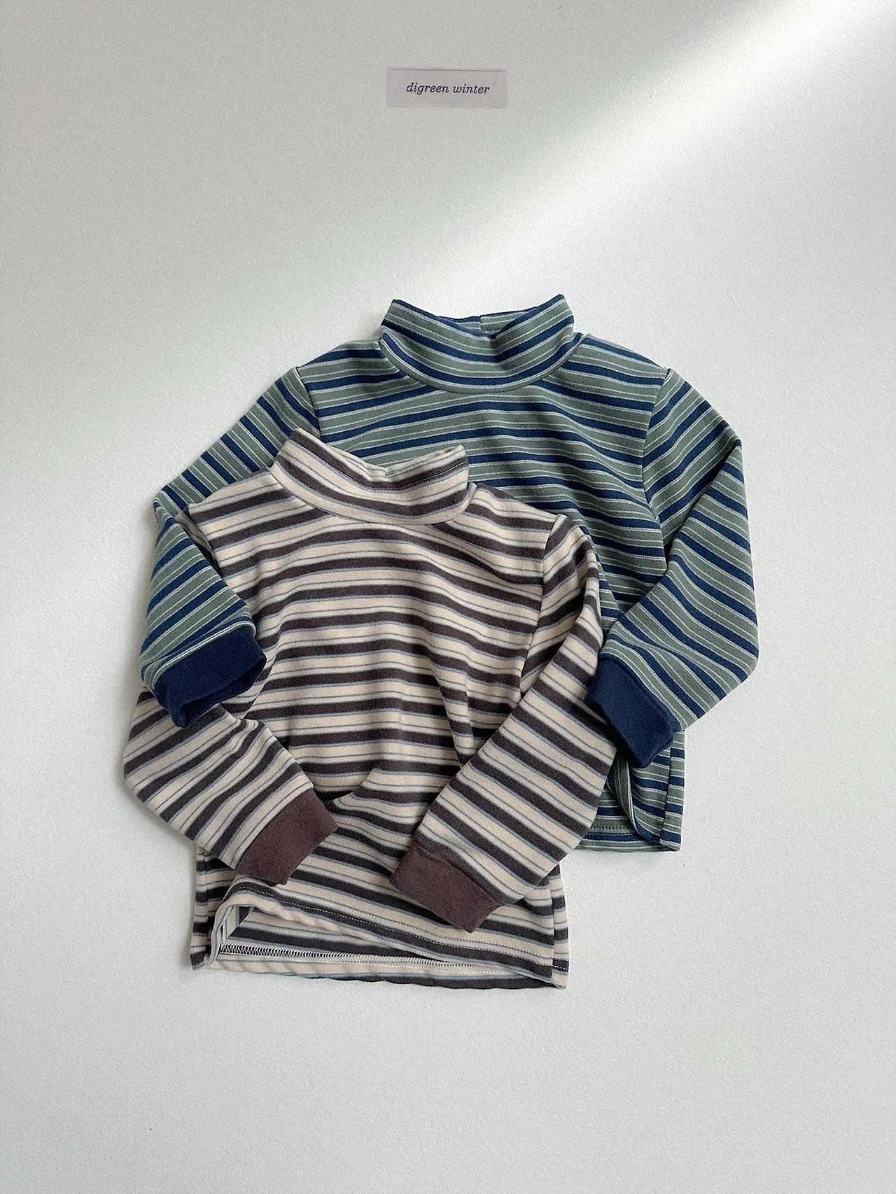 Digreen | Mix Turtle-neck Tee 