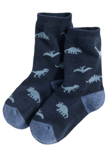 恐龍提花中筒襪-童