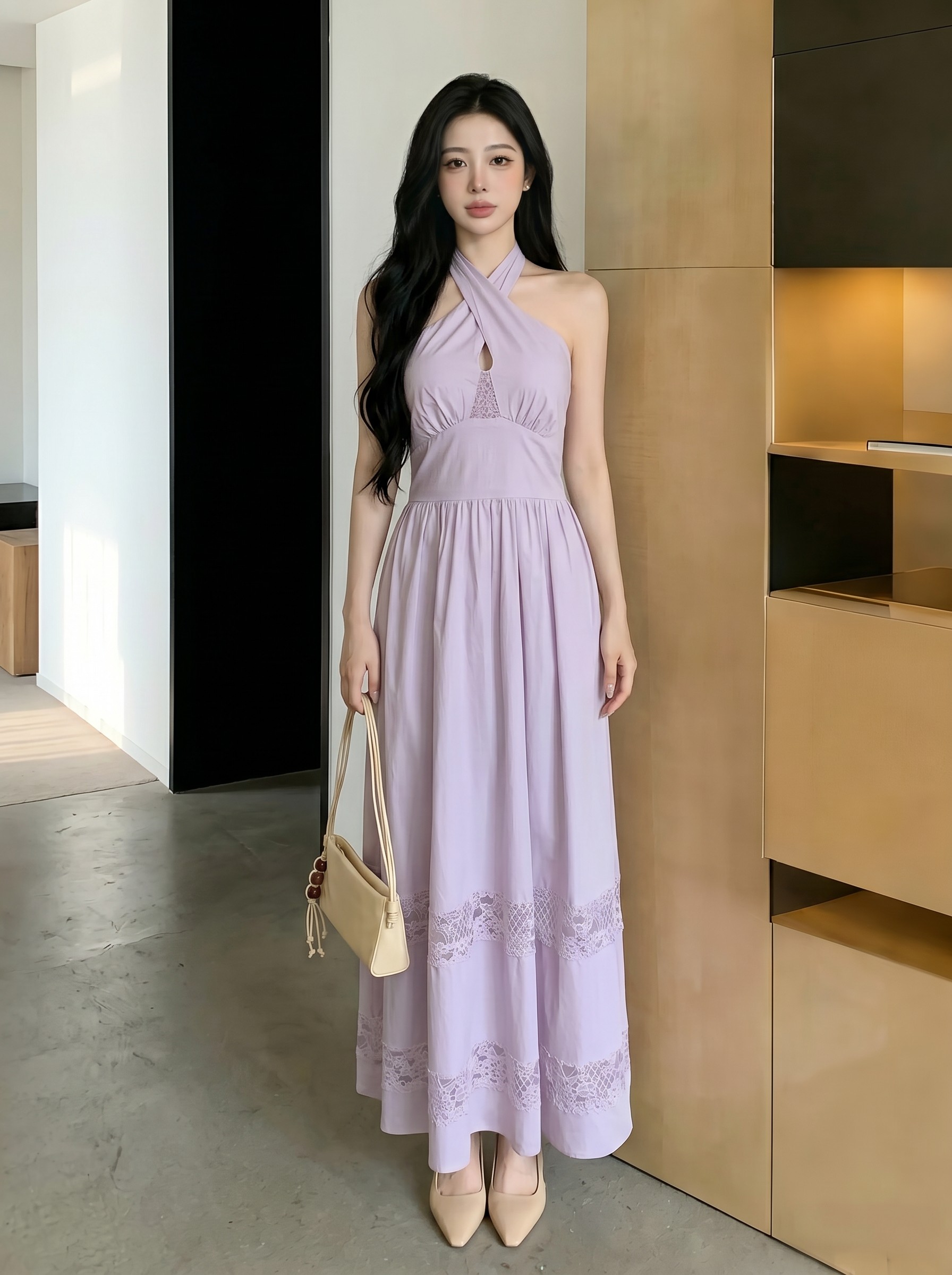 Soft Muse Flow Midi Dress M209