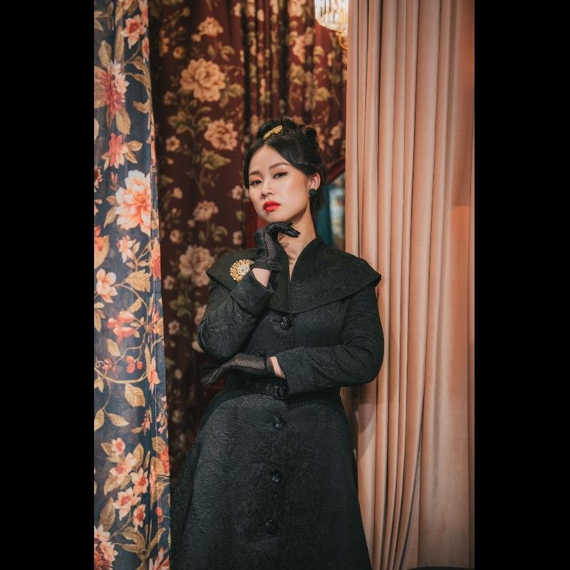 (Sold out)Limited Edition - Edwardian Lady Winter Walking Coat Jacket - Blue (FM163)
