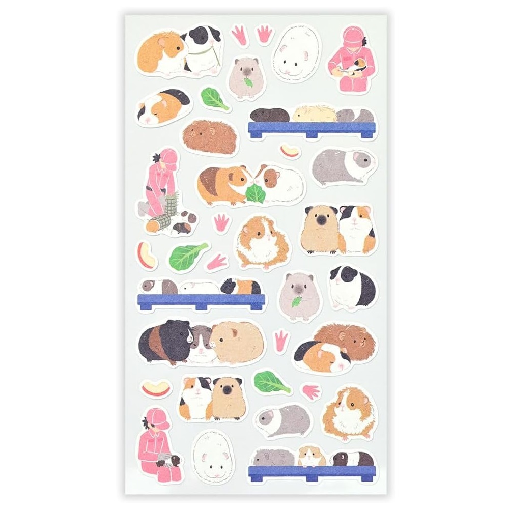 現貨｜ZOOm in Animals 天竺鼠 日本製 貼紙 (5424113) 