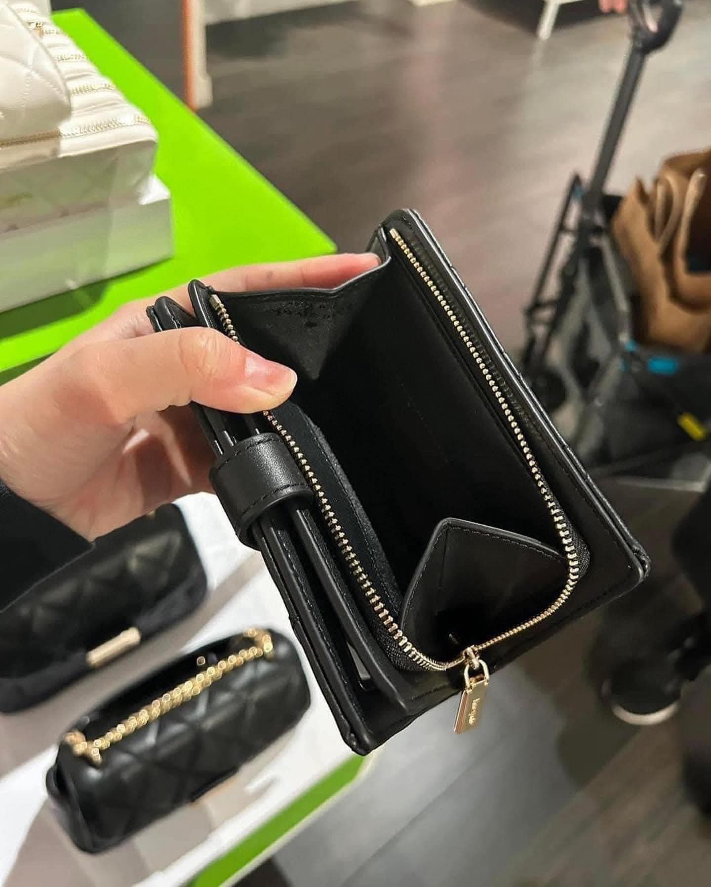 香港現貨-KATE SPADE NATALIA MED BIFOLD WALLET BLK