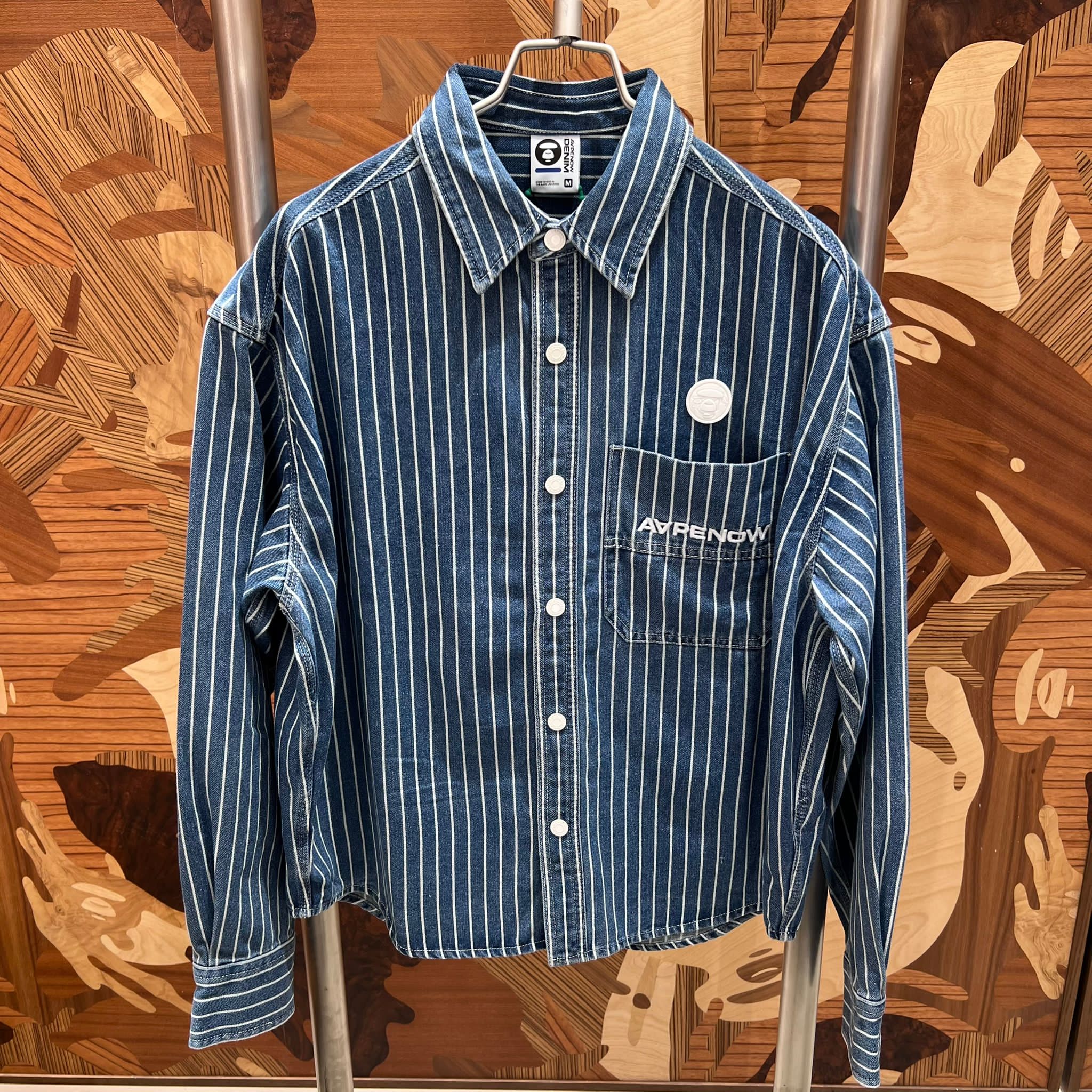 AAPE AAPENOW moonface long sleeve shirt (8558)