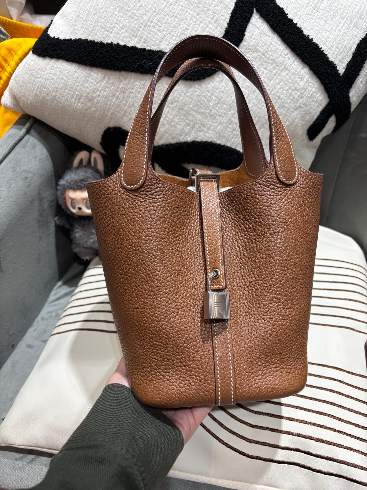 Hermes Picotin 18 STAMP Z Gold 100%Authentic ,93%new  ✅key lock ✅dust bag
