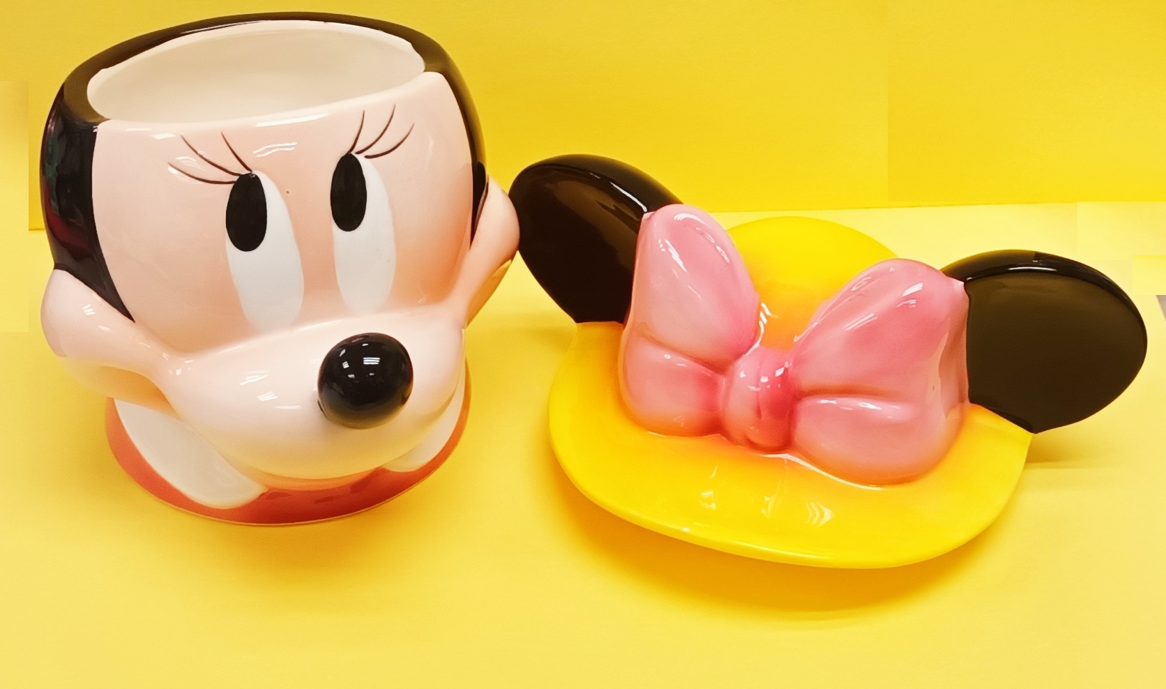 COVERED BOX 有蓋收纳瓷器 Minnie Mouse   (KD-102)