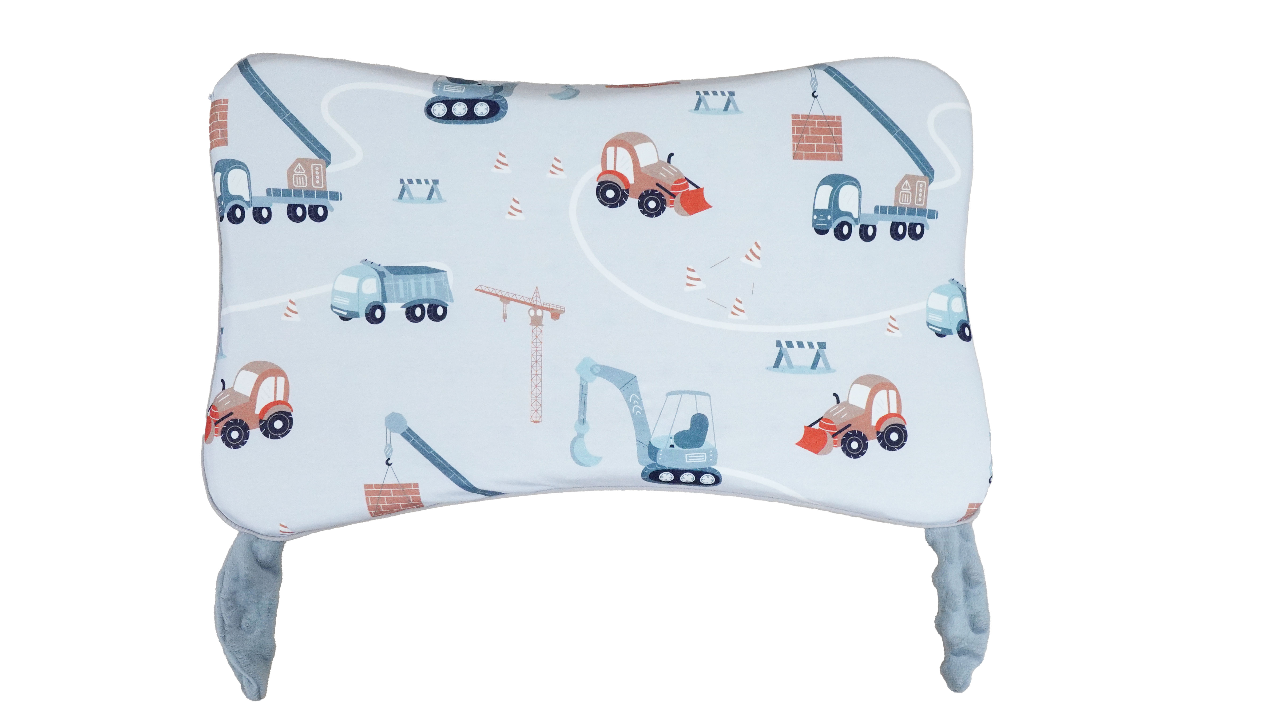 b&h 親水棉幼童塑型枕頭連枕套(6個月-7歲) - 工程車