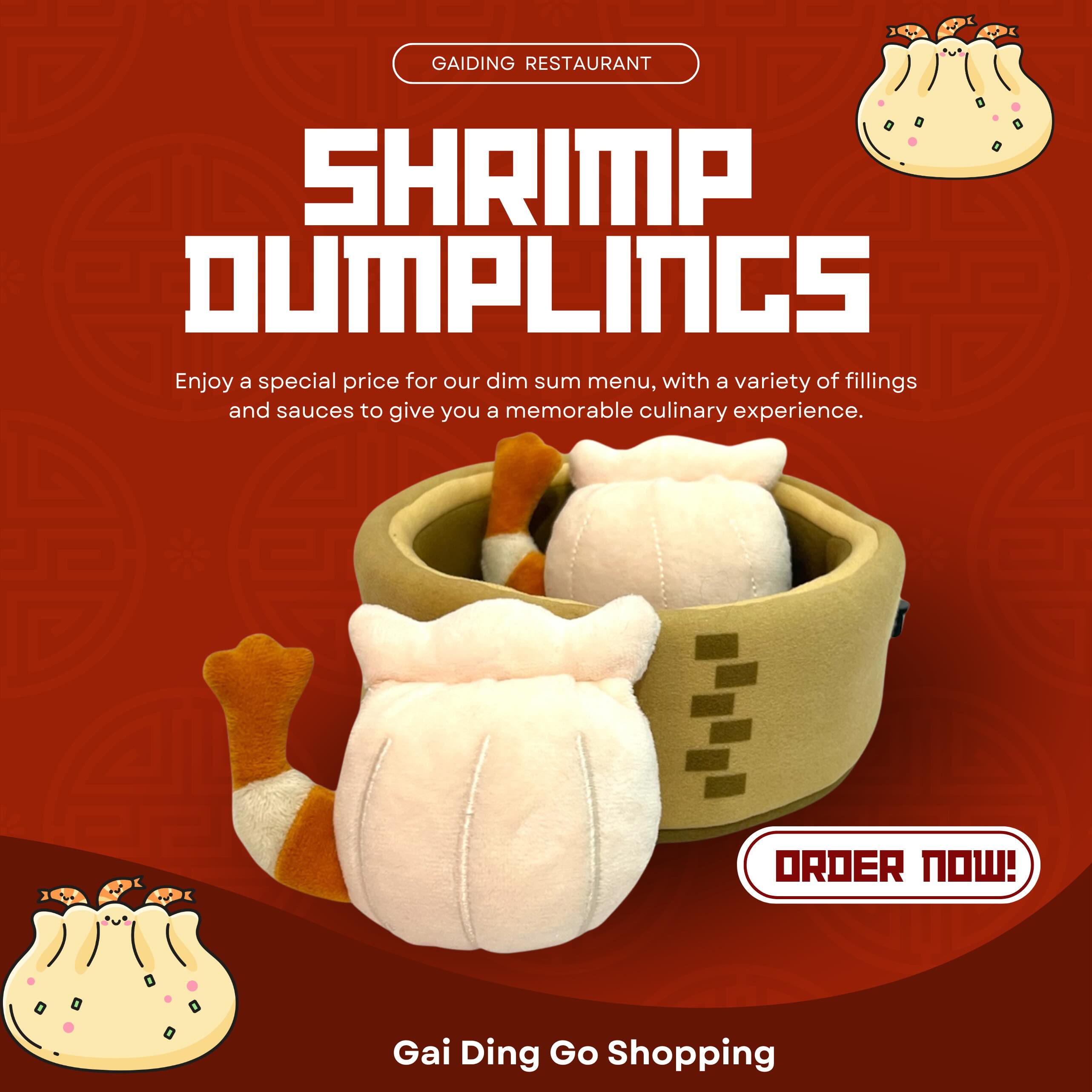 蝦餃藏食玩具 🦐Shrimp dumpling Nosework Toy 🦐 😻～超可愛又真實嘅「蝦餃寶寶」來啦！毛絨絨的蝦餃🦐玩具簡直是香港人與毛孩的夢幻聯動！一隻隻白白胖胖、皮薄「餡」足的蝦餃，尾巴還帶著可愛的橙紅蝦尾巴，捏起來軟Q彈彈，摸著就讓人忍不住一直揉！放在竹蒸籠裡，一打開蒸籠就像剛出爐的熱騰騰港式點心，毛孩🐶🐱看到絕對會瘋狂搖尾巴～這款蝦餃系列不只可愛，還超有香港味道！🔸 蝦餃🦐會發出BiBi 聲  蒸籠會發出SaSa 聲🔸 可以把零食🧀藏進蝦餃旁邊或蒸籠裡內， 可以讓🐶🐱享受有趣的鼻子遊戲🔸 蝦餃🦐尾巴設計超適合狗狗叼著甩來甩去， 越玩越興奮，完美發洩精力。🔸size:   蝦餃🦐：6x 6cm  蒸籠：12 x12cm  ⚠️注意⚠️ 清洗方法🧺 ： 蝦餃🦐 藏食玩具建議先 放入洗衣袋才放入洗衣機清洗 或手冼,及配合寵物用嘅清潔劑, 並風乾#dog #cat #pet #hk #hongkong petshop onlineshopping petlover 寵物用品 毛孩 禮物 狗 貓 寵物 貓星人 hampers 狗玩具 貓玩具 寵物玩具 狗仔衫 寵物市集 貓狗用品 hkigshop igshop hkig gaidinggoshopping hkpetshop  present