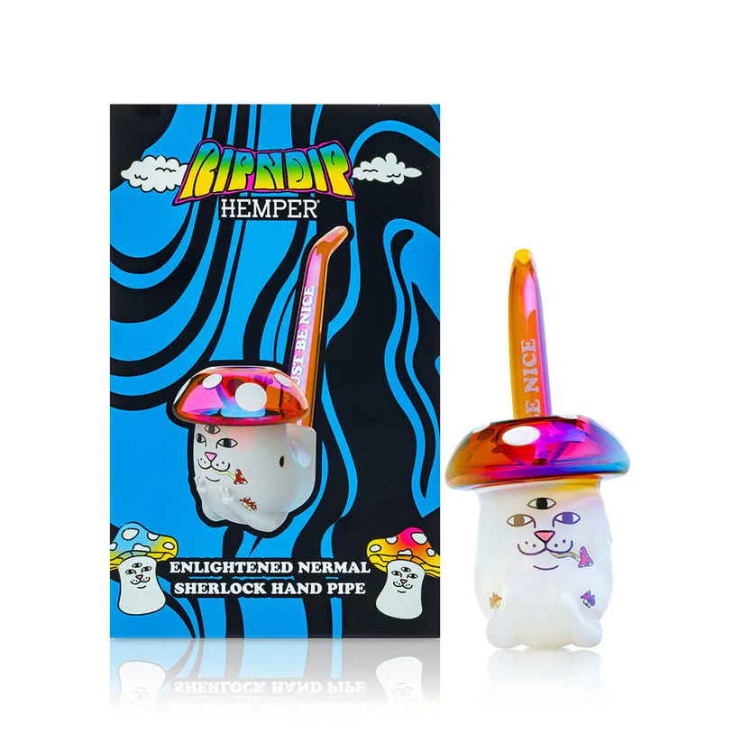 [Pre-order] RIPNDIP x HEMPER - Enlightened Nermal Sherlock Pipe | HEMPER