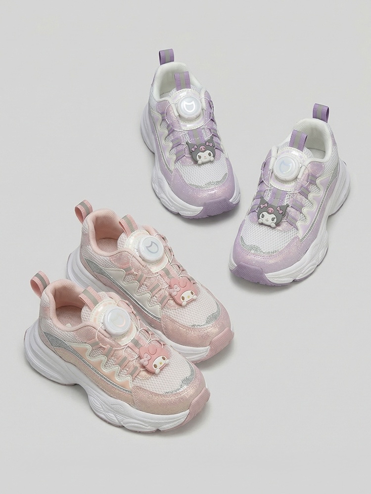 🇰🇷預訂 韓國直送🇰🇷Sanrio兩色人物裝飾撥盤式閃粉波鞋