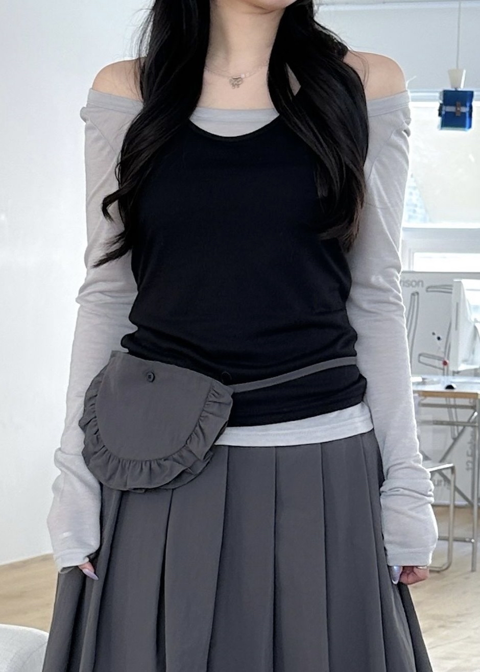 Layered Tencel Tee & Sleeveless Set