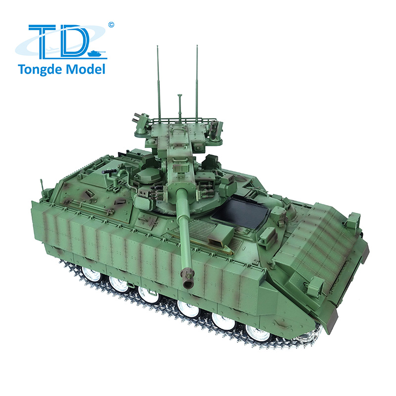 全新 通德 1:16 遙控 M 2128 布雷德利 105mm 火炮支援戰車 | 遙控坦克| 3.0版 | 金屬升級版本 | 紅外線對戰 | 伸縮炮管
