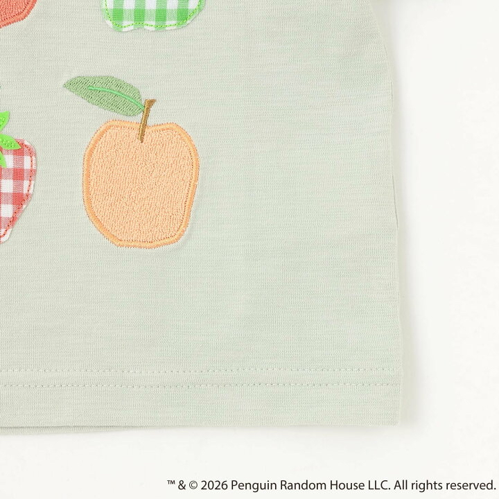 🇯🇵預訂 日本直送🇯🇵Petit Main x 好餓的毛毛蟲系列兩色水果刺繡貼花短袖T恤