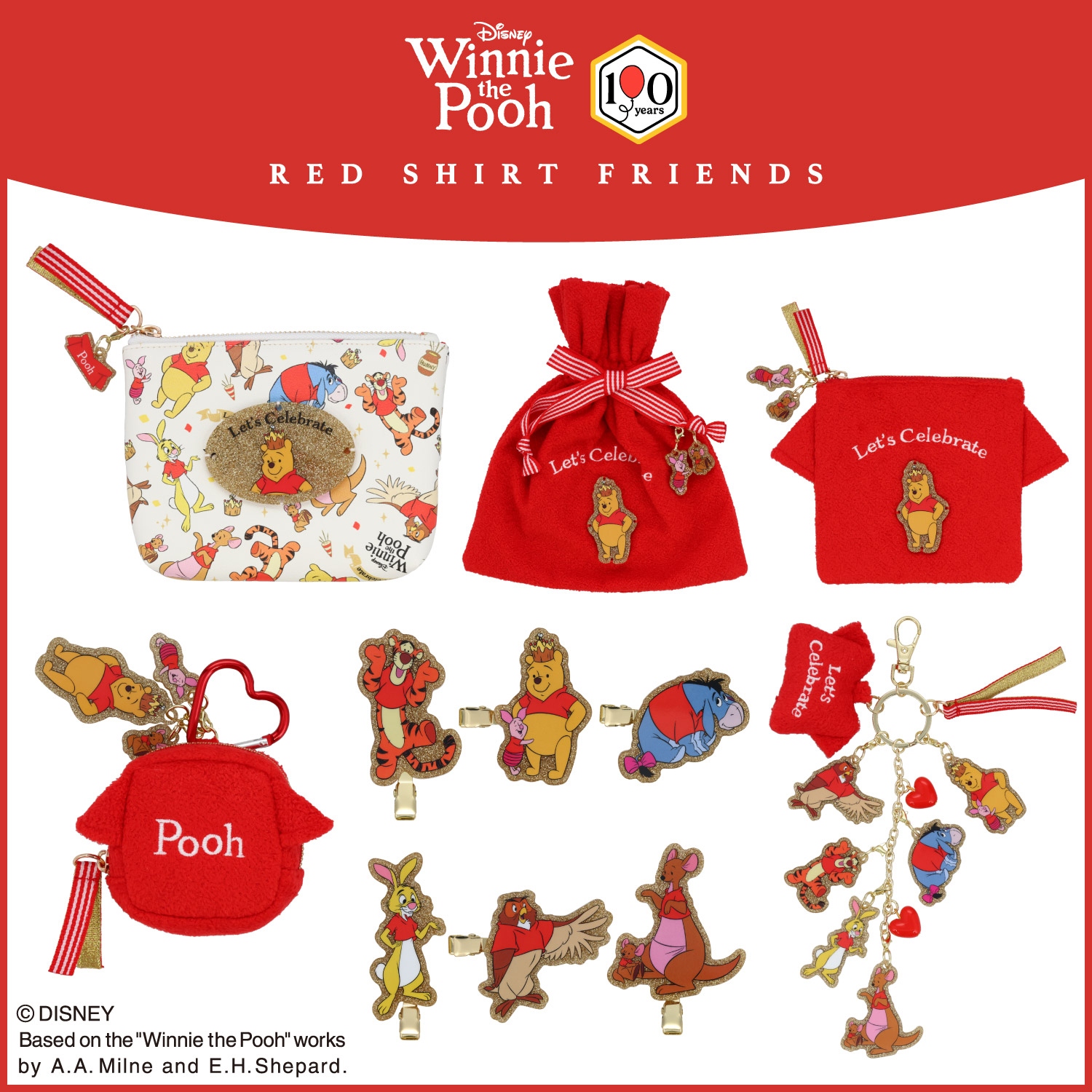 🌸 【預訂】Red Shirt Friends Series-Tissue Pouch