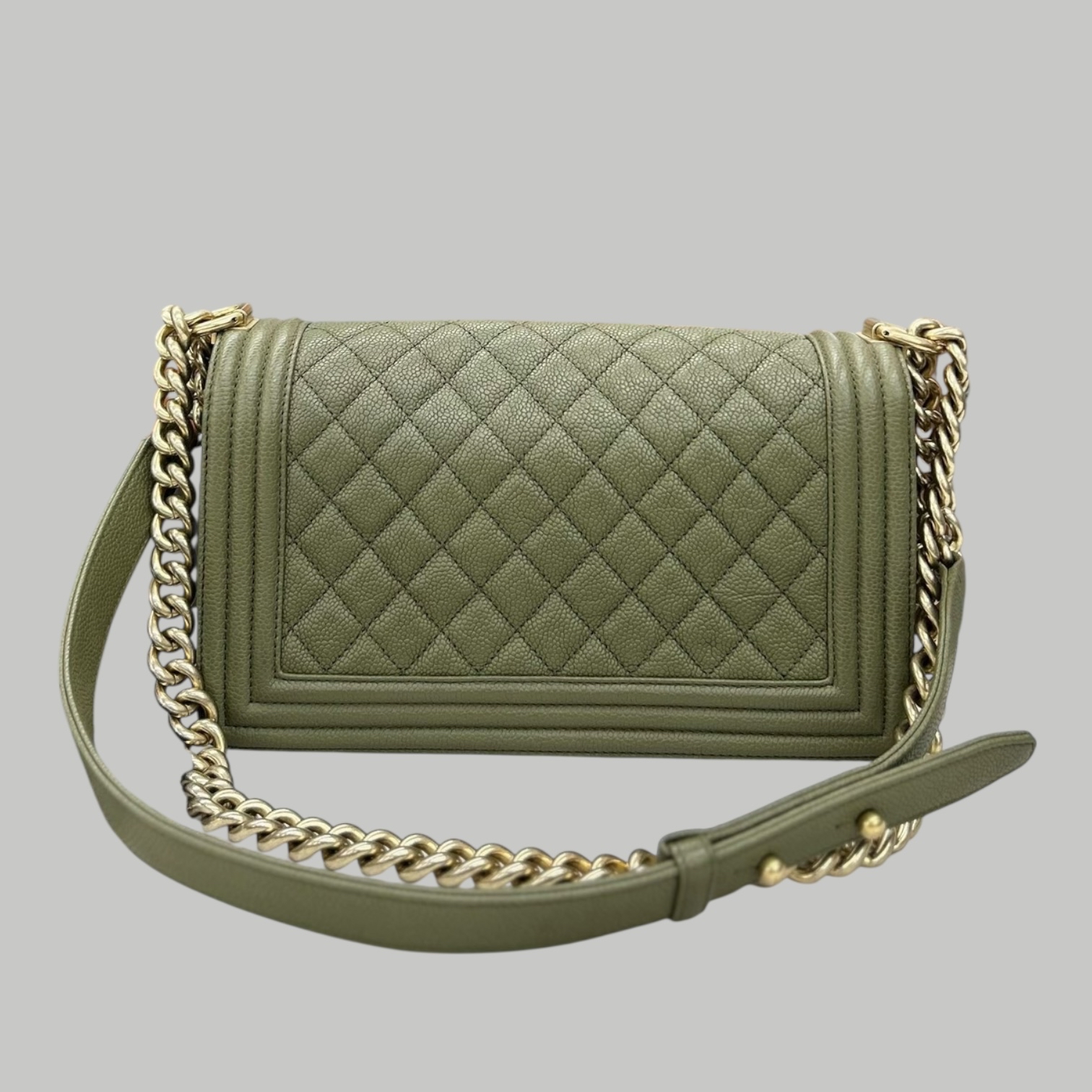 Chanel Caviar Leboy medium 荔枝枝Leboy 綠色