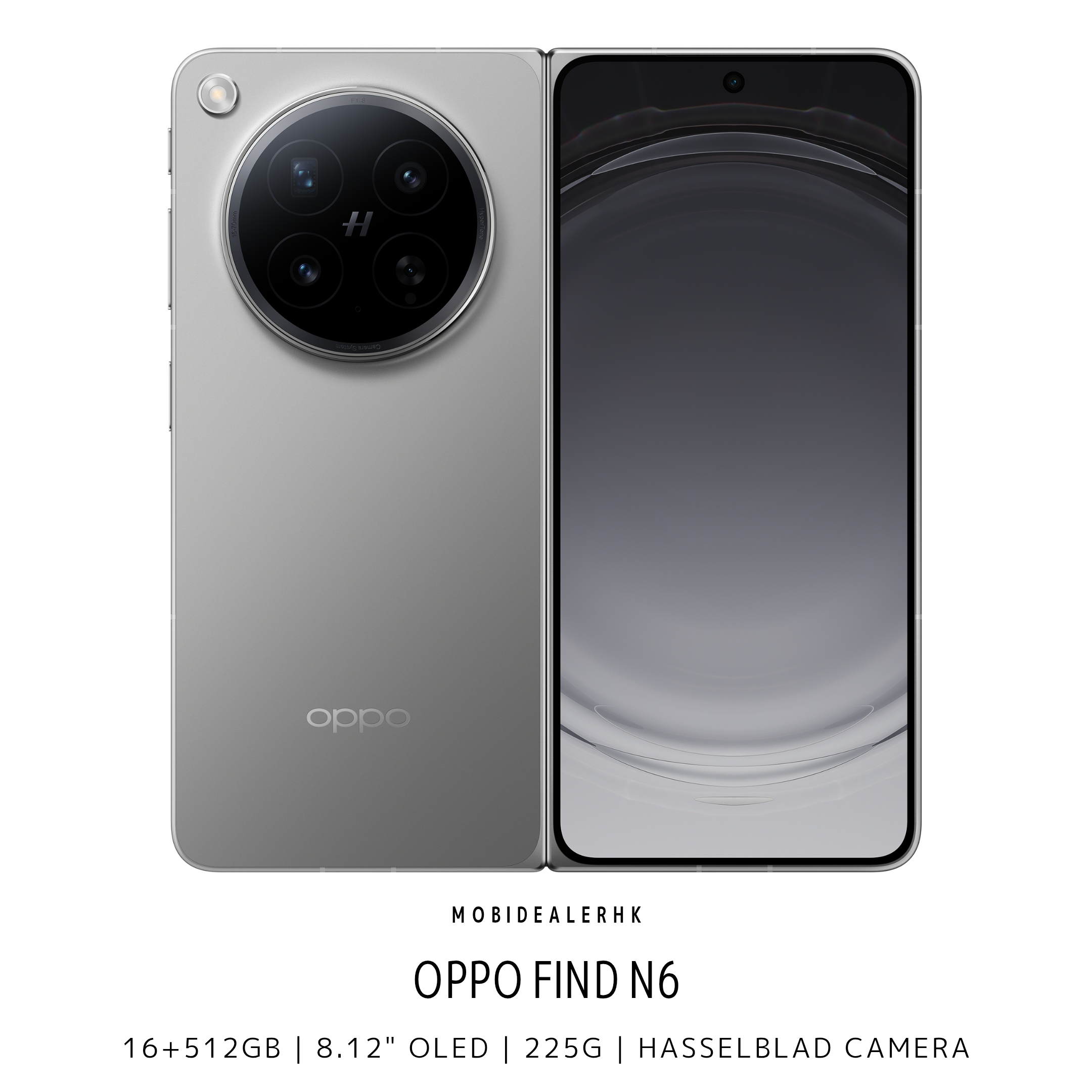 Oppo Find N6 | 5G | 智能手機 | 16+512Gb | 8.12" + 6.62" | AMOLED | Hasselblad Camera