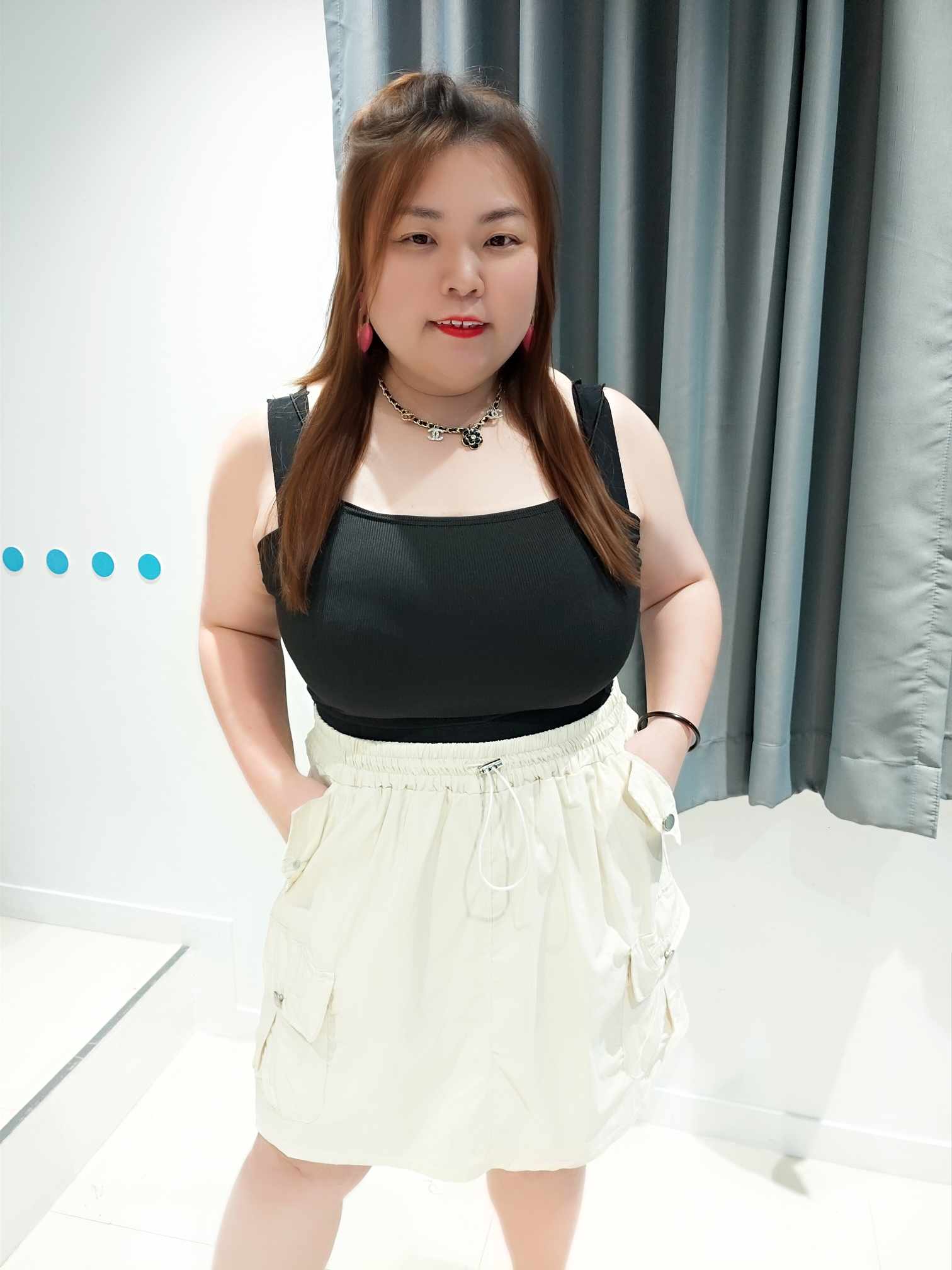 DSE02 绑带设计工装裤裙