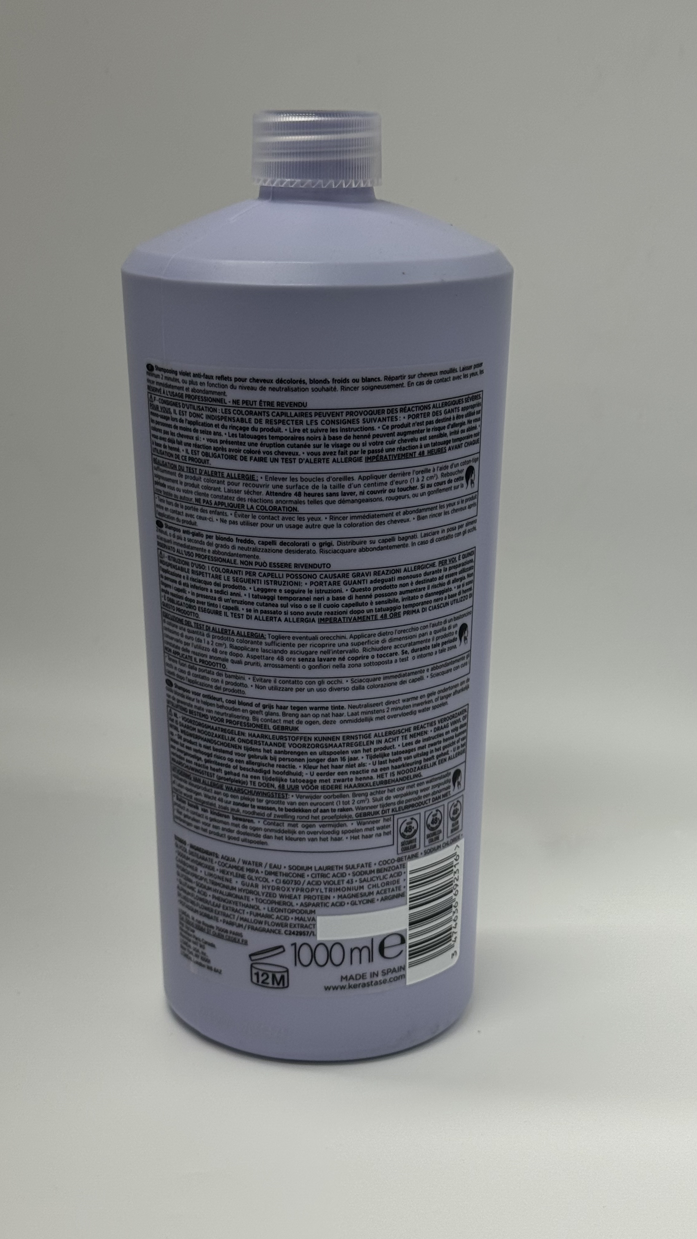 Kérastase卡詩 Blond Absolu Bain Ultra-Violet紫色去黃洗頭水1000ml 