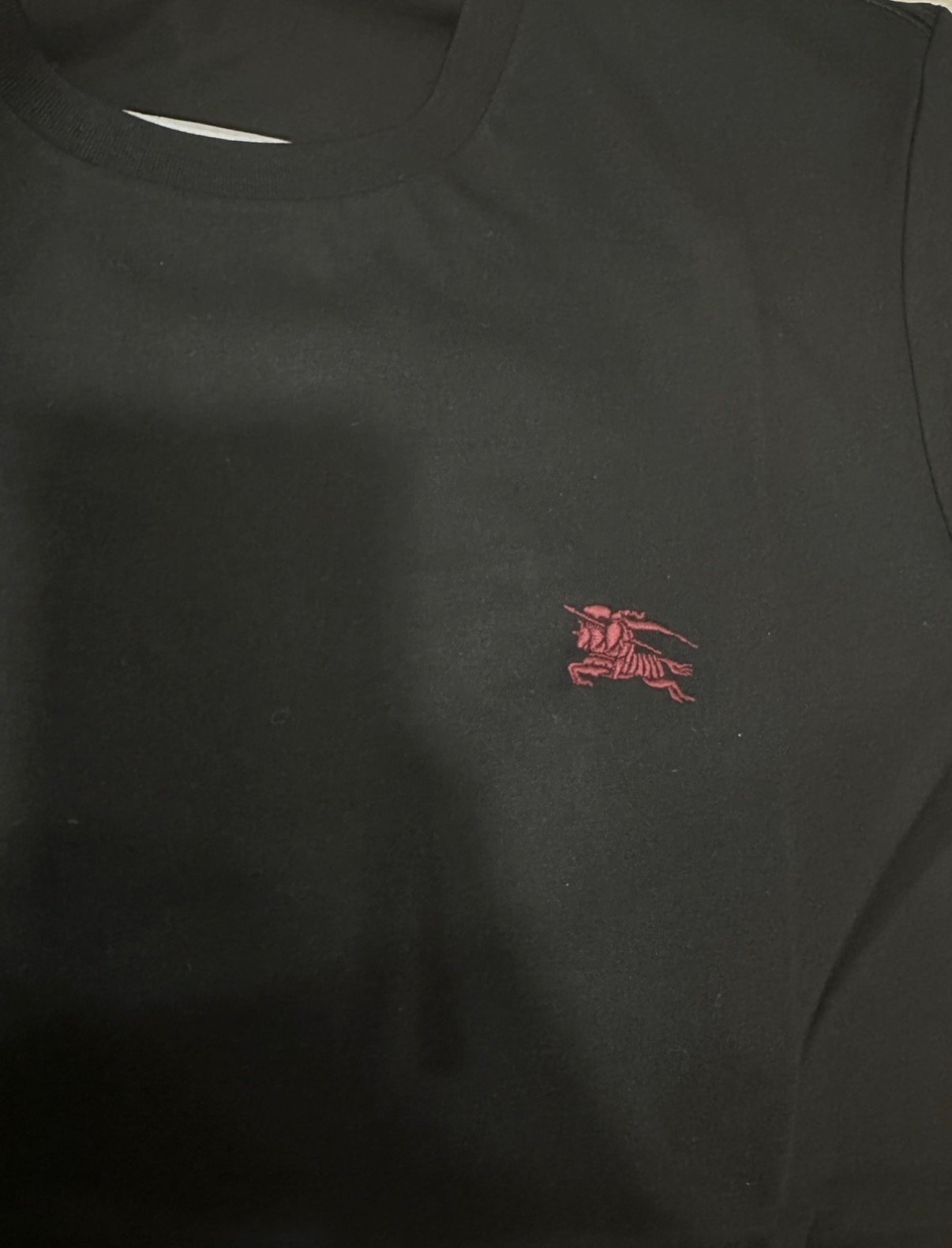 Burberry 經典車花logo tee 黑色tee m