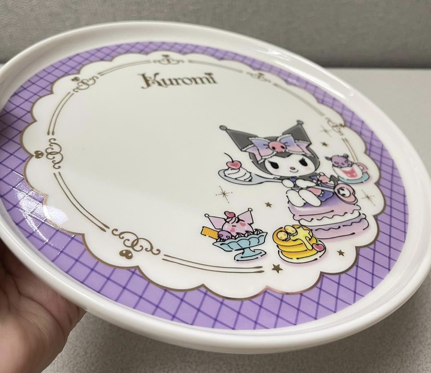 🌈 Sanrio global Kuromi 20cm 陶瓷碟