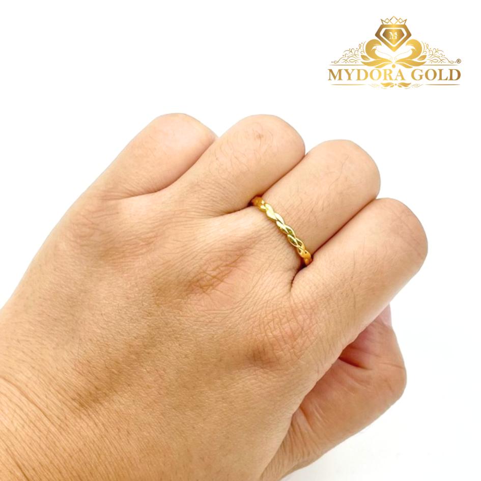 MYDORA Cincin Mini Golden Rope (5G) l EMAS 916/ 22K