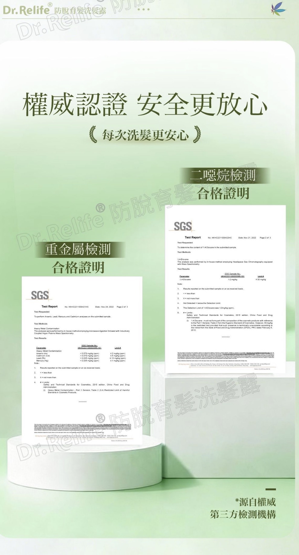 Dr.Relife 防脫洗髪露/護髮素