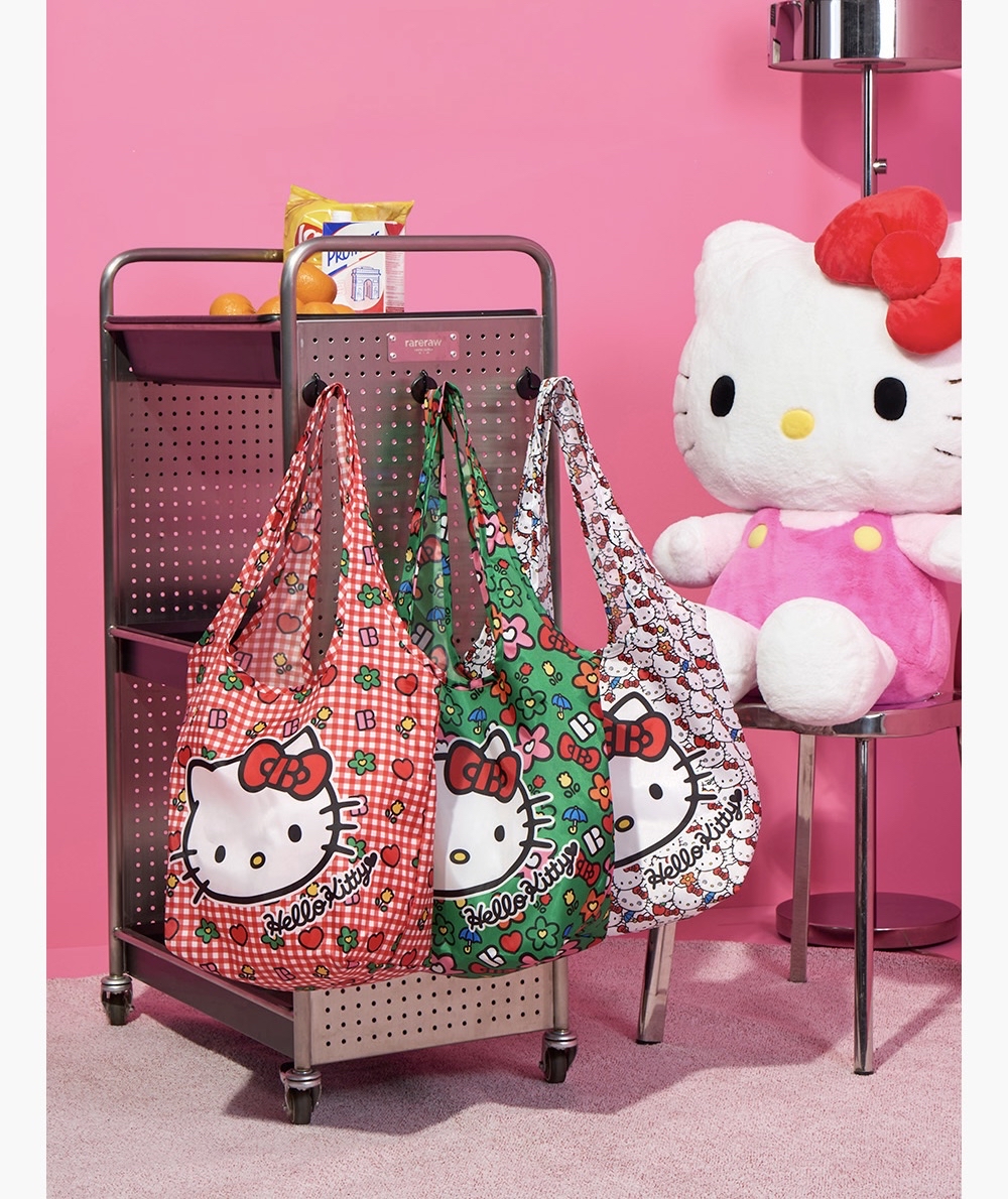 Hello Kitty x BRANDEN聯名摺疊購物袋