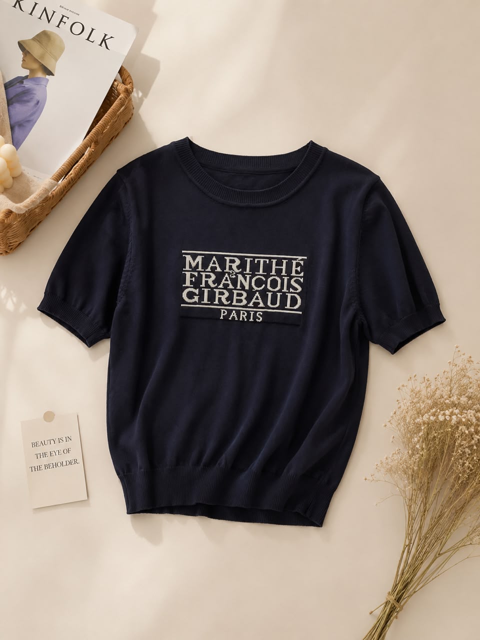 A012295 Basic Short Sleeve Knit Top
