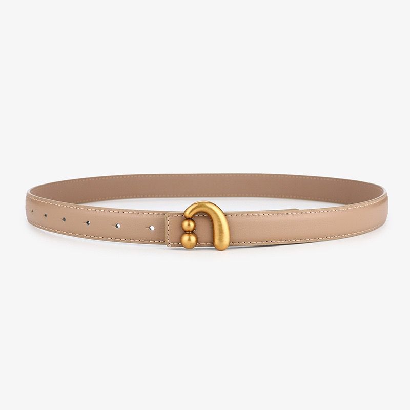  BT0192 Sculptural Buckle Leather Belt