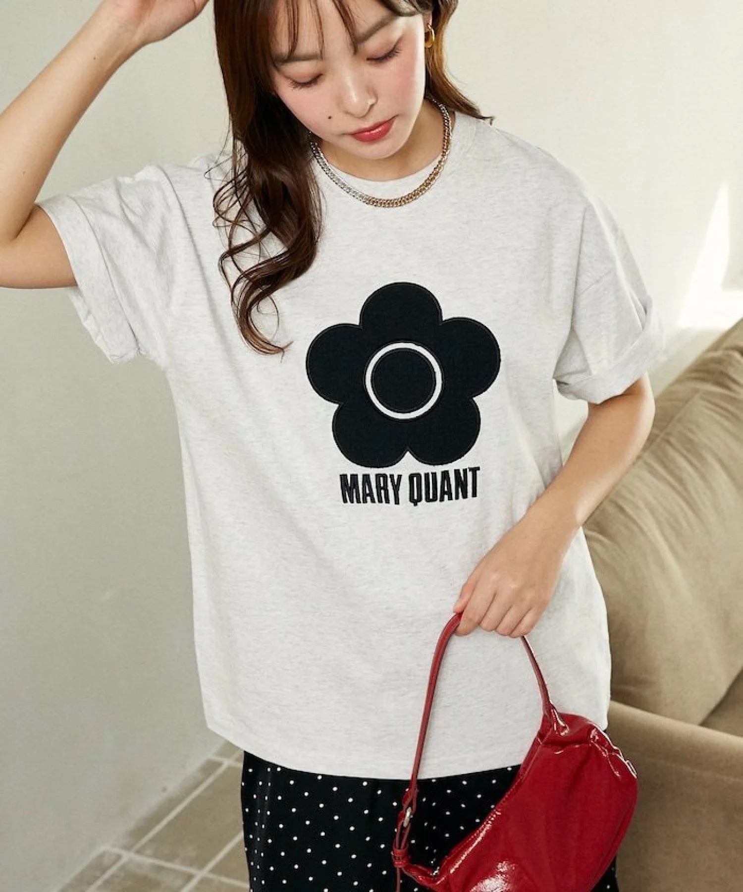 日本預訂📍日本MARY QUANT花花圖案短袖Tee 不包郵