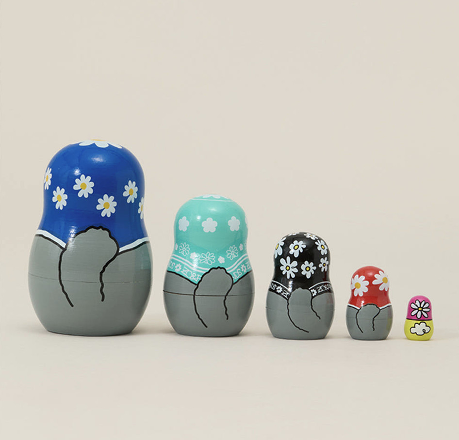G-Dragon愛貓｜韓國 ZO&FRIENDS ZOA 俄羅斯娃娃木質擺設｜Matryoshka