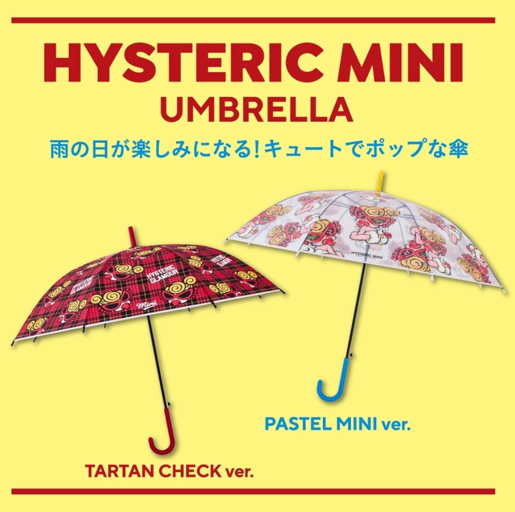 日本直送快閃HYSTERIC MINI 繽紛透明傘