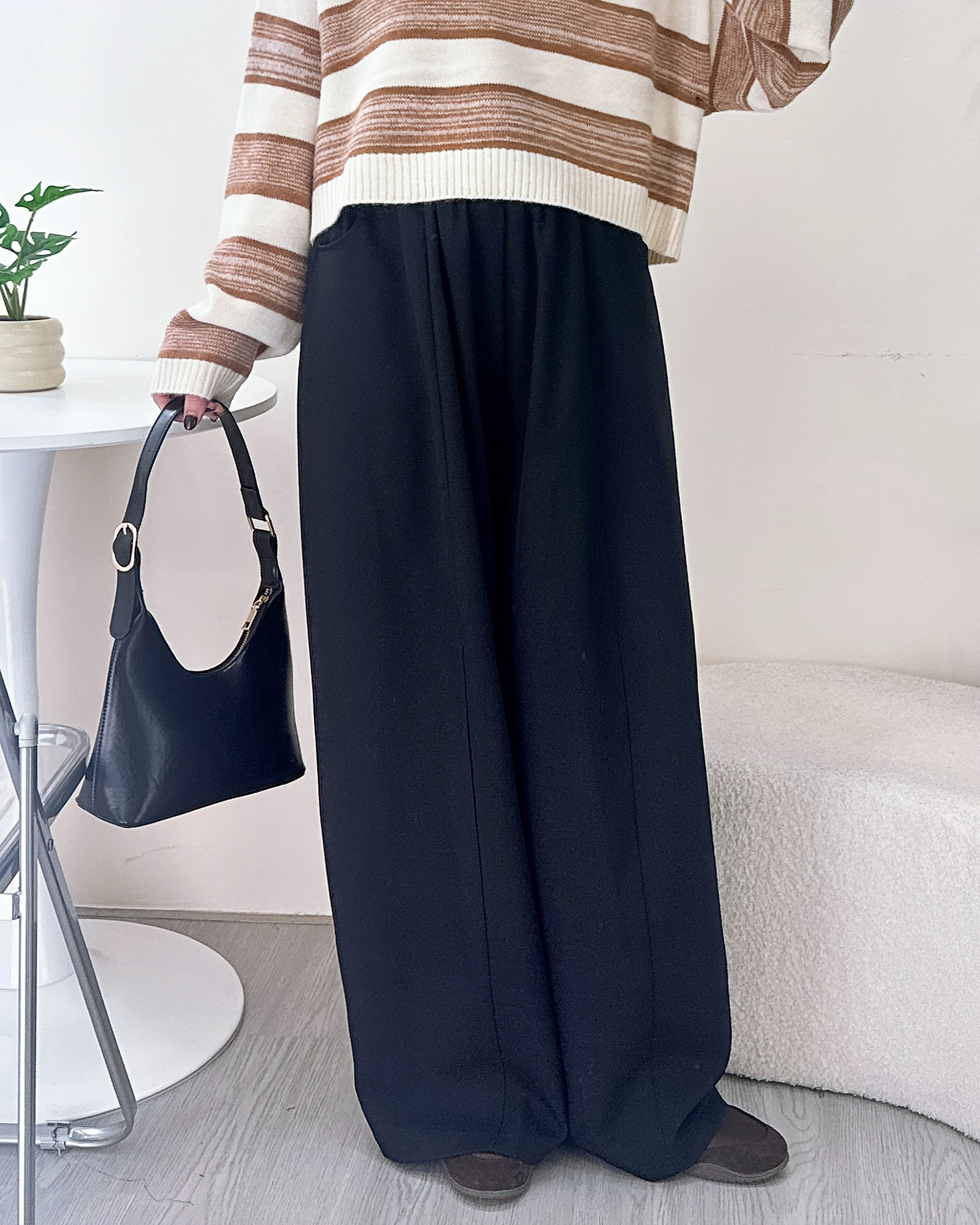 超顯瘦百搭慵懶西褲 2色