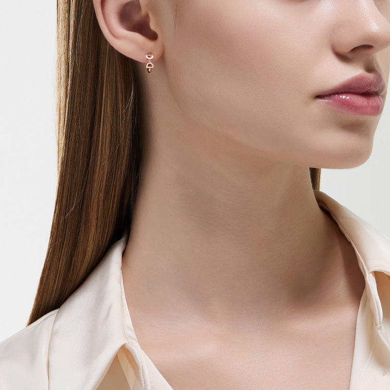 DIDIER DUBOT Miss Doux 玫瑰金耳環 (JDRERTF434S)