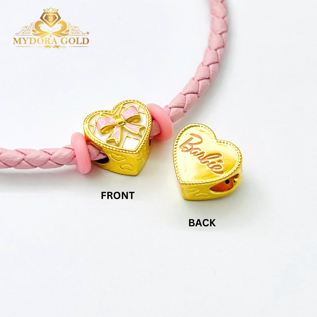 MYDORA Barbie Love Bundle Set | 916 Gold Bead + Adjustable Bracelet