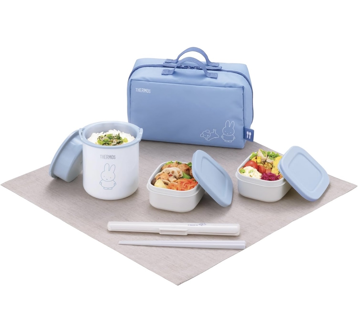 (需要訂貨）Thermos Miffy 保溫飯壺套裝