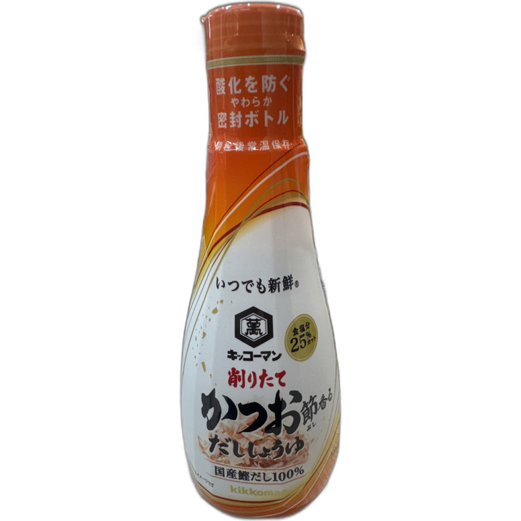 龜甲萬(Kikkoman) 「新鮮隨手瓶」系列鰹魚風味高湯醬油
