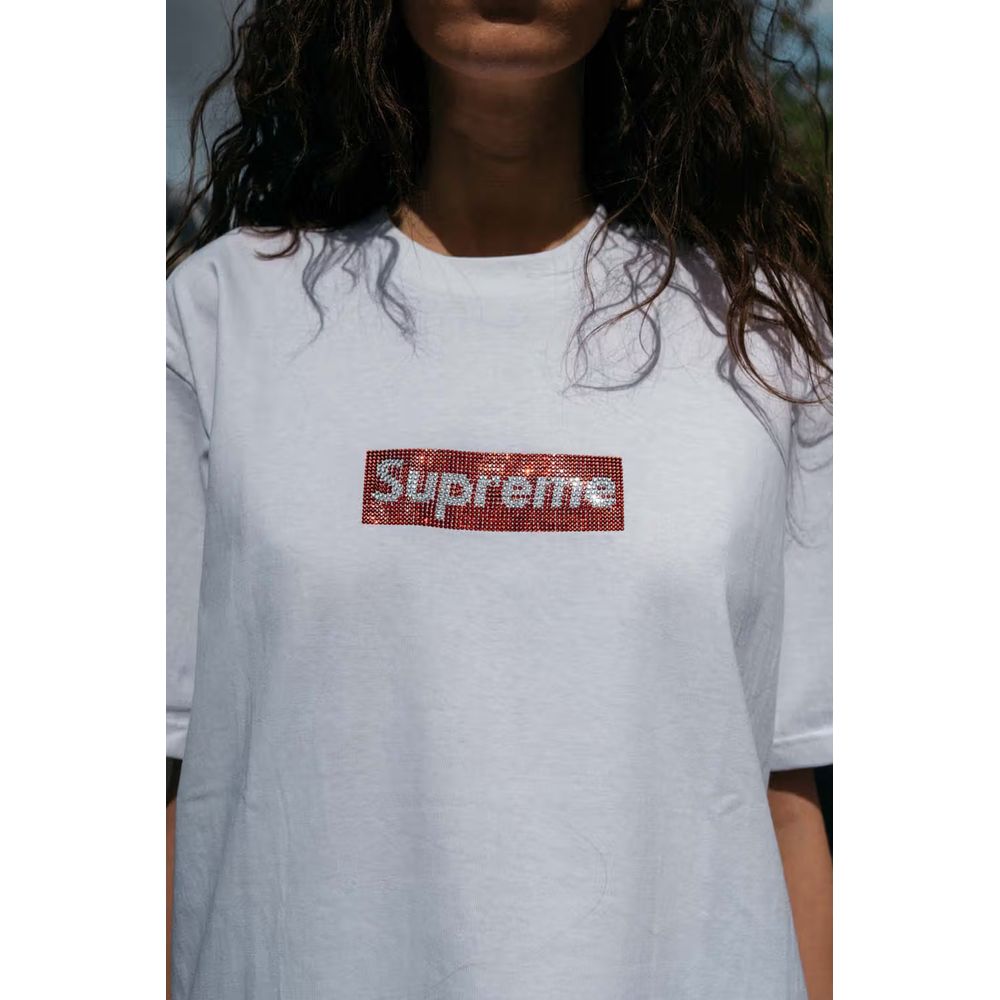 Supreme Swarovski Box Logo Tee | Sweetie Office