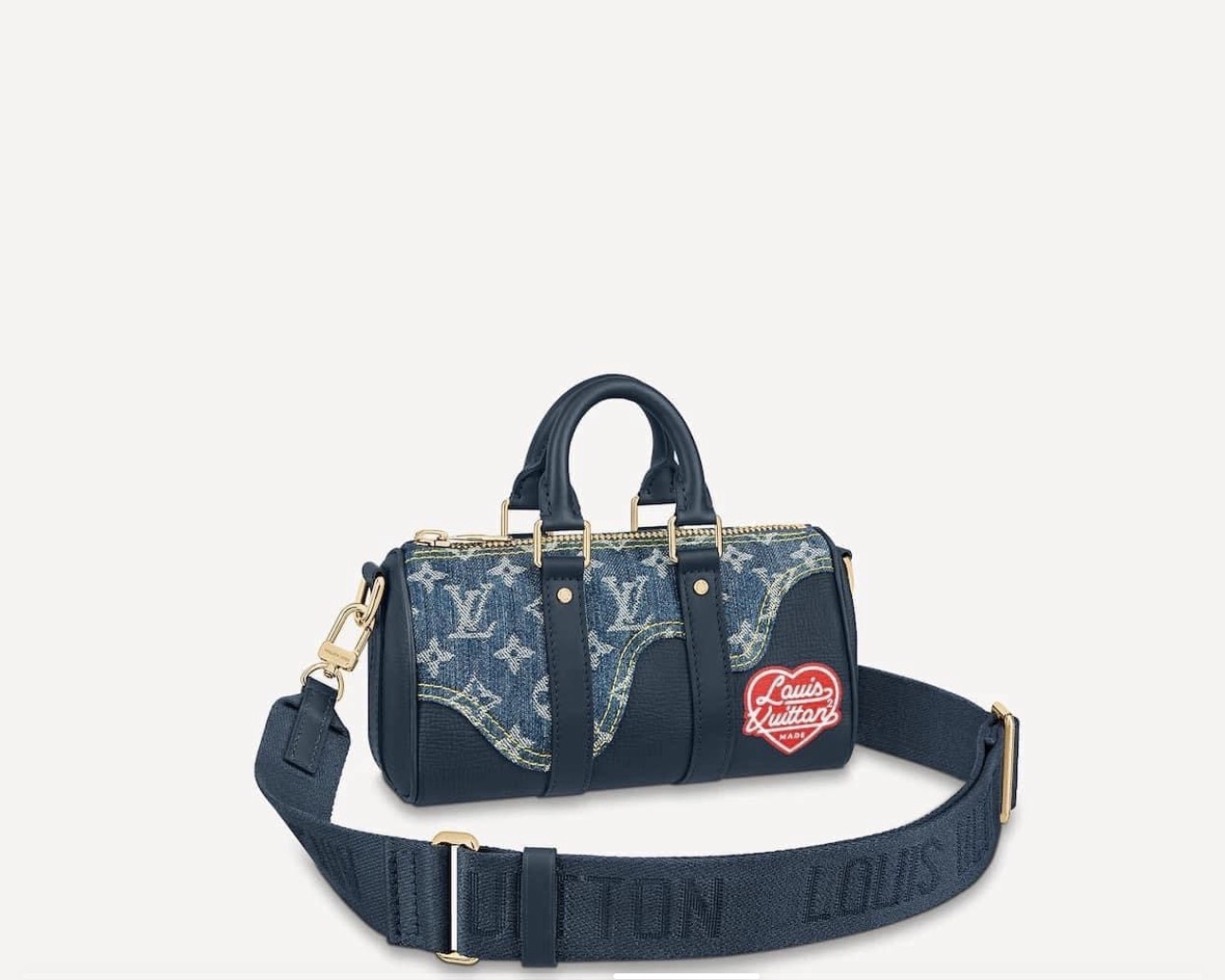 Louis Vuitton x Human Made 限量絕版牛仔布手袋