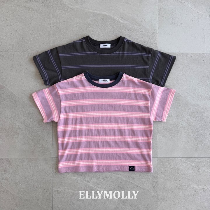 Ellymolly | stripe T( Navy size 19 Adult size)