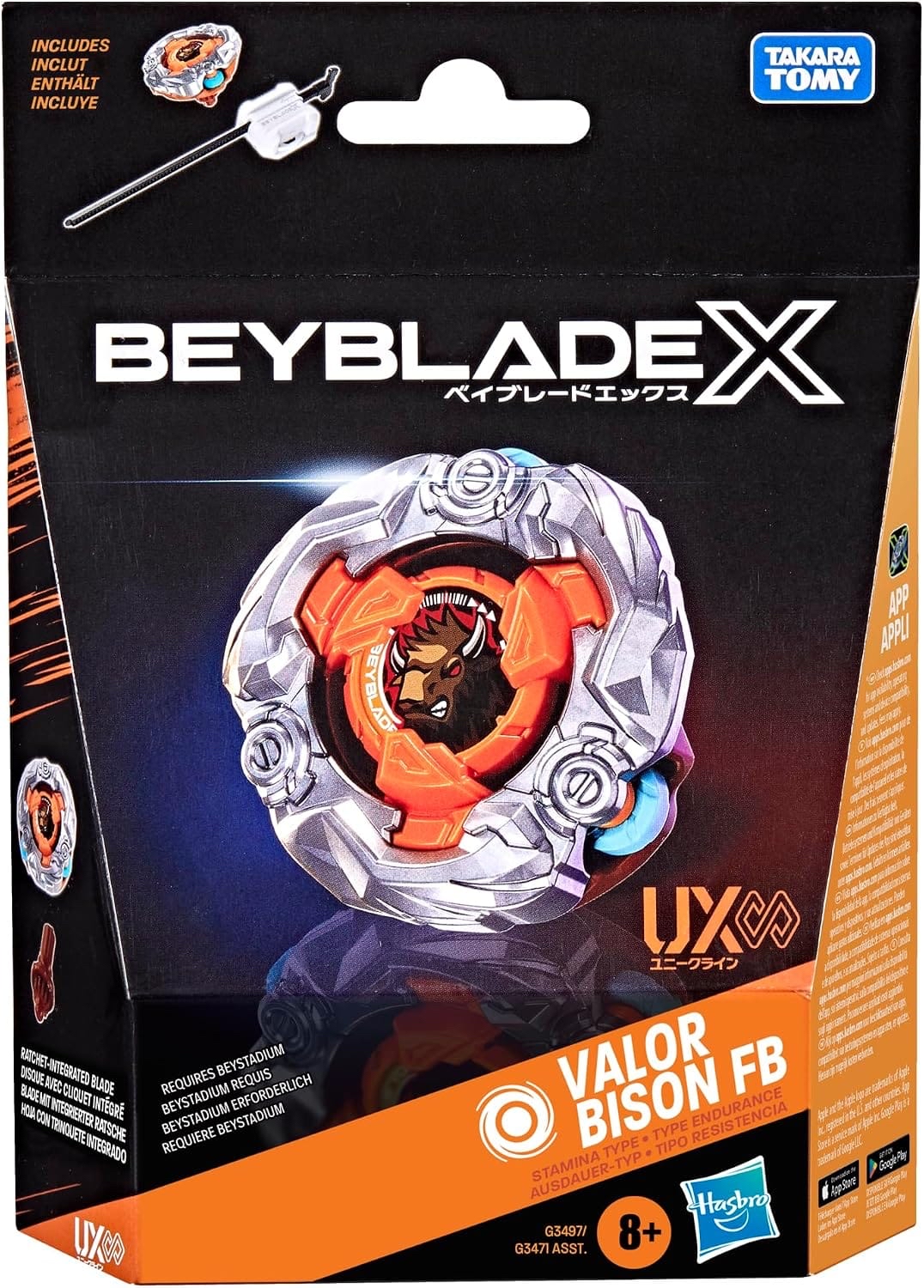 Pre Order (美版) 爆旋陀螺X 勇武蠻牛 BEYBLADE X UX Valor Bison FB軸心 (預訂)