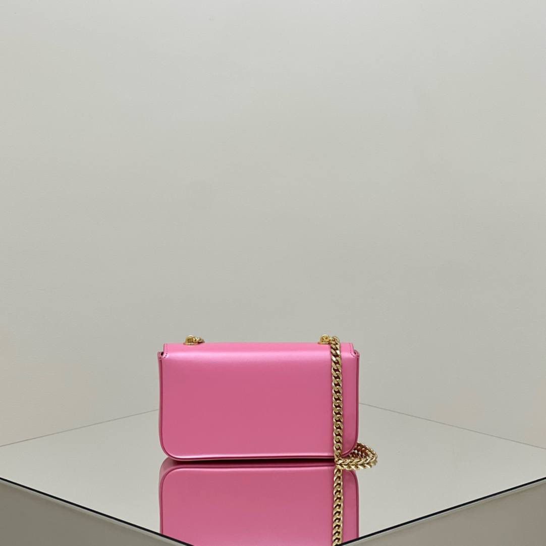 🔥大货实拍图 𝗖𝗘𝗟𝗜𝗡𝗘 ♥ 𝗧𝗥𝗜𝗢𝗠𝗣𝗛𝗘链条腋下包 型号：197993 尺寸：20.5*11.5*4cm