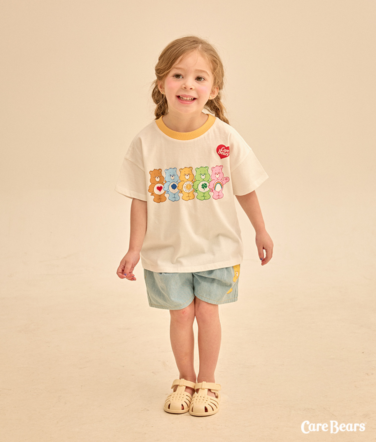 ☀️預訂 韓國直送☀️🇰🇷正版Care Bears小熊印花寬鬆純棉短袖T恤