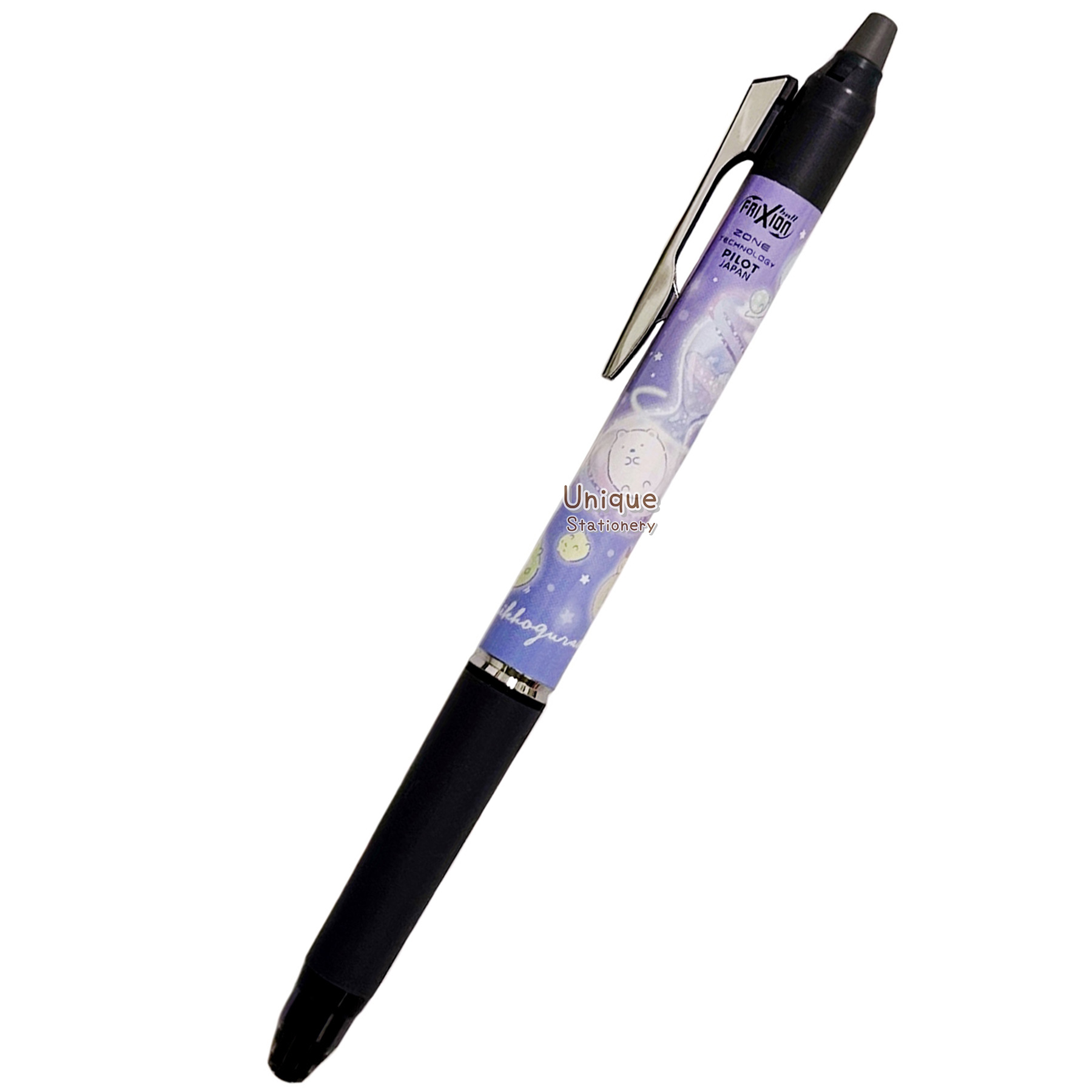 San-X 角落生物 Sumikko Gurashi 日本製 Pilot Frixion Zone Technology 0.5mm 黑色 可擦原子筆 (PR09804)